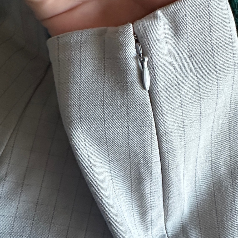 NWOT A New Day Women's Gray Checkered Straight Leg Ankle Pants - Picture 5 of 7